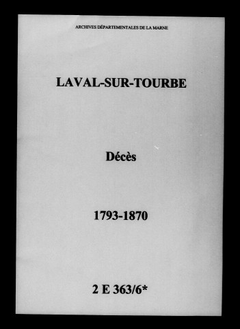 Laval. Décès 1793-1870