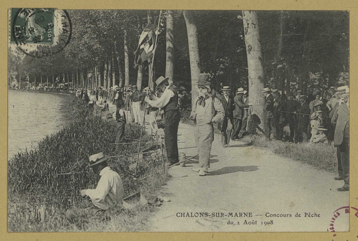 CHÂLONS-EN-CHAMPAGNE. Concours de pêche du août 1908 .
