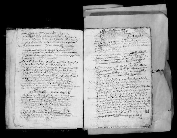Passy-Grigny. Baptêmes, mariages, sépultures 1701-1716