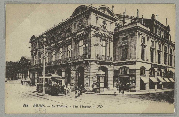 REIMS. 148. Le Théâtre. The Theater / ND.
(75 - ParisLévy et Neurdein réunis).Sans date