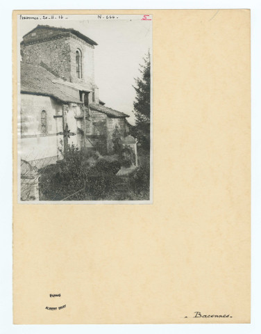Cartes postales et photographies. Communes de Baconnes à Bussy-Lettrée.