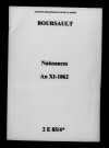 Boursault. Naissances an XI-1862