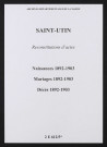 Saint-Utin. Naissances, mariages, décès 1892-1903 (reconstitutions)