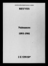 Reuves. Naissances 1893-1901