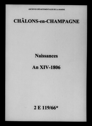 Châlons-sur-Marne. Naissances an XIV-1806