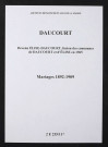 Daucourt. Mariages 1892-1909