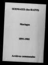 Sermaize-sur-Saulx. Sermaize-les-Bains. Mariages 1893-1902