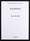 Haussimont. Décès 1893-1929