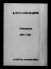 Loisy-sur-Marne. Naissances 1897-1901