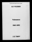 Vézier (Le). Naissances 1863-1892