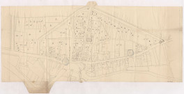 Plan du bourg d'Anglure, 1762-1781.