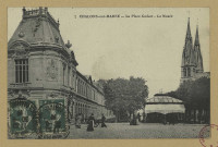 CHÂLONS-EN-CHAMPAGNE. La place Godart- Le Musée.
Château-ThierryJ. Bourgogne.Sans date