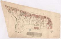 Plan du ban Saint-Remi , n ° 3 : rue de Chantreine, rue de Versailles, rue de Fléchambaut, ramparts à Reims (XVIIIe s.)
