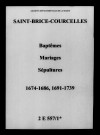 Saint-Brice-Courcelles. Baptêmes, mariages, sépultures 1674-1739