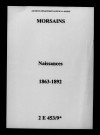 Morsains. Naissances 1863-1892