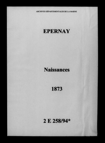 Épernay. Naissances 1873