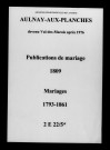 Aulnay-aux-Planches. Mariages 1793-1861