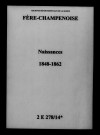 Fère-Champenoise. Naissances 1848-1862