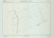 Saron-sur-Aube (51524). Section YM échelle 1/2000, plan remembré pour 01/01/1993, plan régulier de qualité P5 (calque)