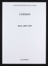 Clesles. Décès 1893-1929