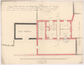 Plan du rez de chaussée du presbytère St Imoges, 1775.