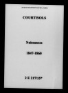 Courtisols. Naissances 1847-1860