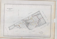 Heutrégiville (51293). Tableau d'assemblage échelle 1/10000, plan dressé pour 1944 (papier).
