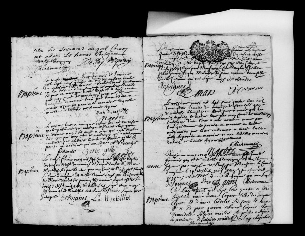 Anglure. Baptêmes, mariages, sépultures 1703-1712