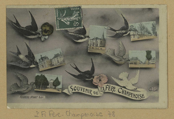 FÈRE-CHAMPENOISE. Souvenir de la Fère Champenoise. ([S.l.] Imp. E. L. D. Ed. Ferrand-Radet). [vers 1912] 
