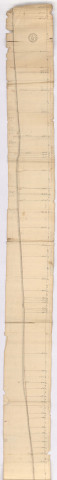 RN 51. Anciens profils. Profil entre le parc de Lachy et Suizy-aux-Bois, 1782.