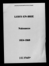 Loisy-en-Brie. Naissances 1824-1860