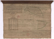 Plan et arpentage des bois appelés les bois de Montbayon et du Tillet, situés au-dessus de Villers-Marmery (1725), Hazart