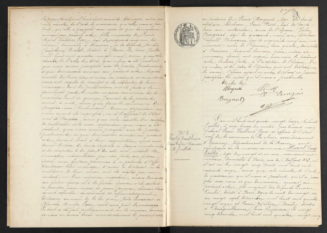 Noue (La). Mariages 1893-1929