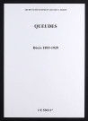Queudes. Décès 1893-1929