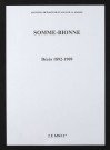 Somme-Bionne. Décès 1892-1909