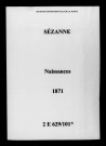 Sézanne. Naissances 1871