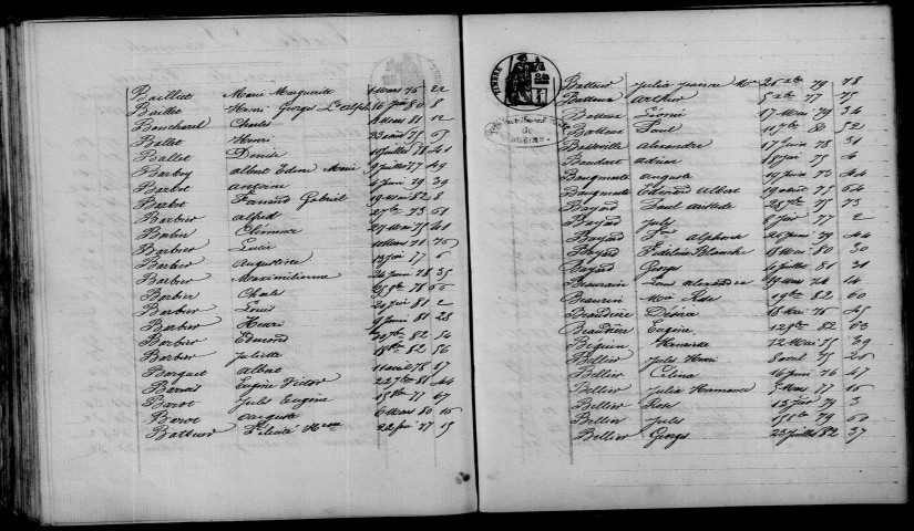 Fismes. Table décennale 1873-1882