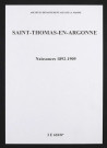 Saint-Thomas-en-Argonne. Naissances 1892-1909