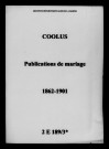 Coolus. Publications de mariage 1862-1901