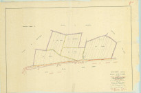 Montbré (51375). Section Y U échelle 1/2500, plan remembré pour 1958, plan régulier (papier).