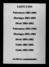 Saint-Utin. Naissances, mariages, décès et tables décennales des naissances, mariages, décès 1883-1902