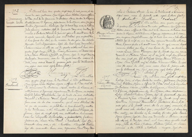 Fontaine-Denis-Nuisy. Décès 1893-1912