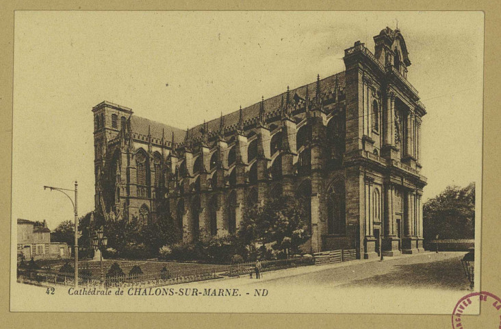 CHÂLONS-EN-CHAMPAGNE. Cathédrale de Châlons-sur-Marne.
ParisLévy et Neurdein Réunis.Sans date