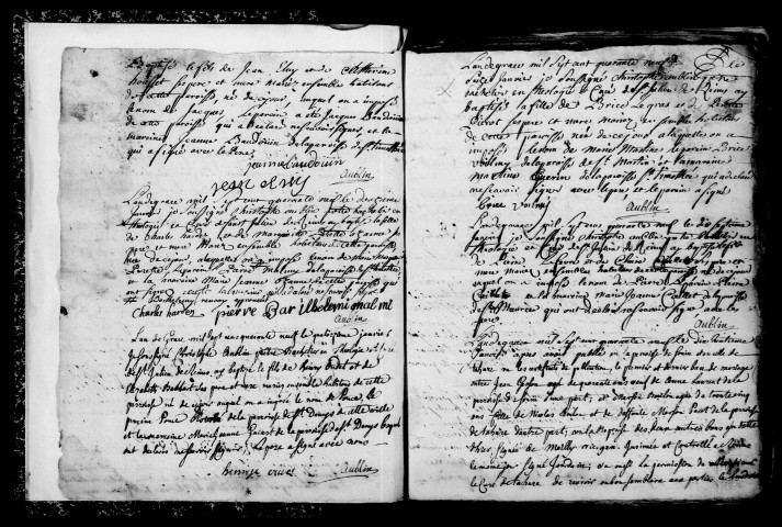 Reims. Saint-Julien. Baptêmes, mariages, sépultures 1749-1758