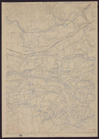 Butte de Tahure.
Service géographique de l'Armée].1918