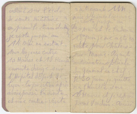 Deuxième carnet de route de Jules Regnauld (avril 1915 - juillet 1917).