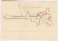 Plan d'une partie de la cité de la ville de Sézanne, 1776.