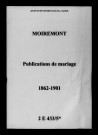 Moiremont. Publications de mariage 1862-1901