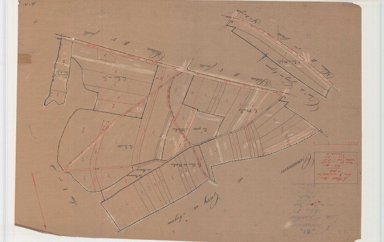 Châtelier (Le) (51133). Section A1 échelle 1/1250, plan mis à jour pour 1933, plan non régulier (calque)