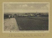 SOUAIN-PERTHES-LÈS-HURLUS. Souain-634-Environs de Suippes. Vue générale de Souain. Au fond le cimetière.